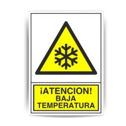 Atención Baja Temperatura | Señal de advertencia - SEGUTODO