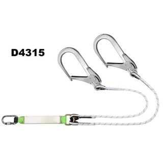 Comprar Absorbedor con Doble Ramal de Cuerda y Ganchos | Segutodo