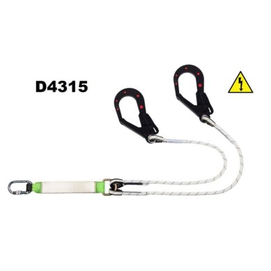 Comprar Absorbedor con Doble Ramal de Cuerda y Ganchos | Segutodo