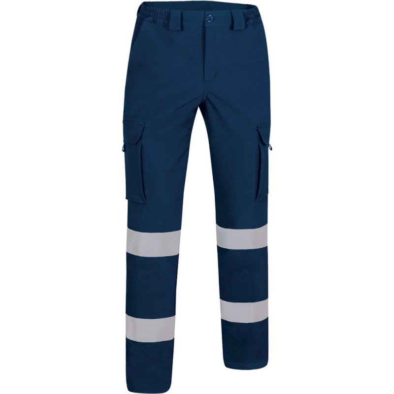 Pantalón multibolsillos visibilidad realzada